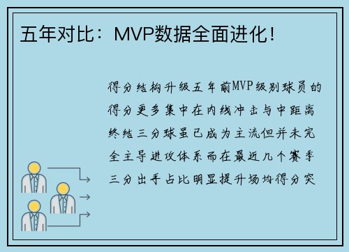 五年对比：MVP数据全面进化！
